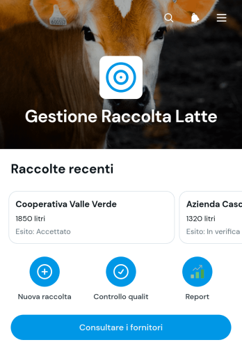 App per la Gestione della Raccolta del Latte