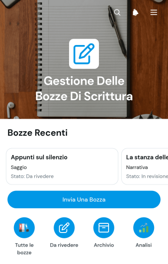 App per la Gestione delle Bozze di Scrittura