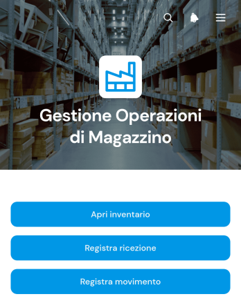 App per la Gestione delle Operazioni di Magazzino