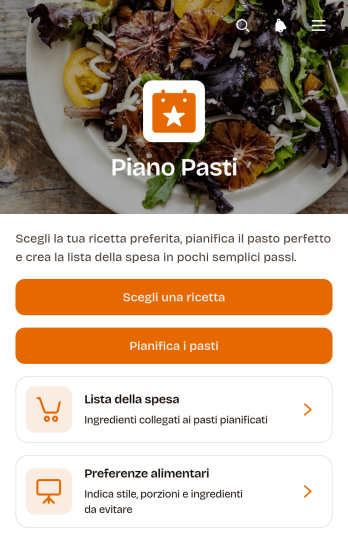App per la Pianificazione dei Pasti