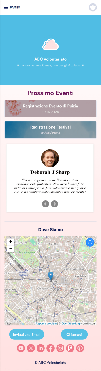 App per la Pianificazione dei Volontari Template