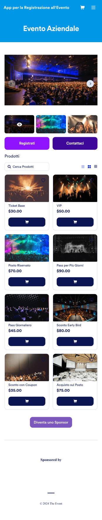 App per la Registrazione all'Evento