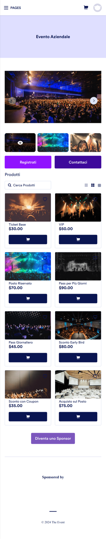 App per la Registrazione all'Evento Template