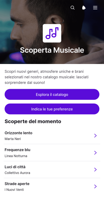 App per la Scoperta Musicale