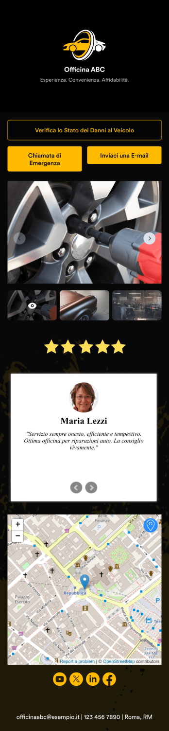 App per la Stima dei Danni all'Auto Template