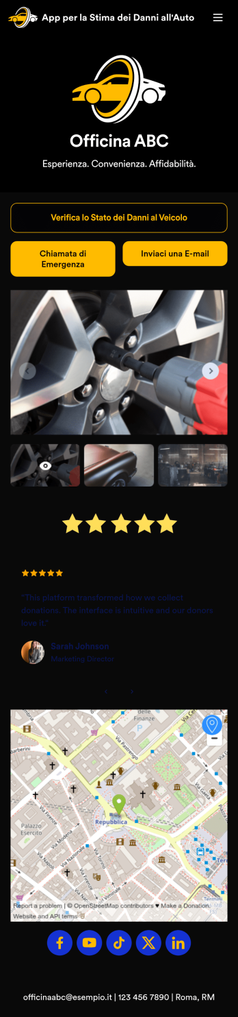App per la Stima dei Danni all'Auto