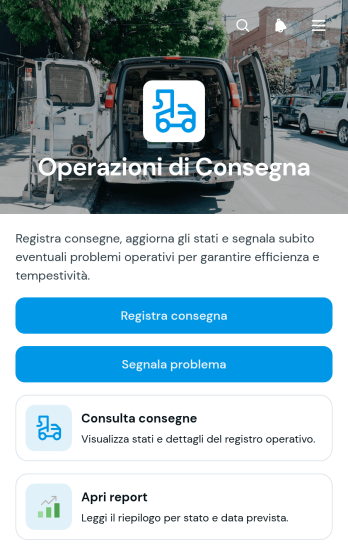 App per le Operazioni di Consegna
