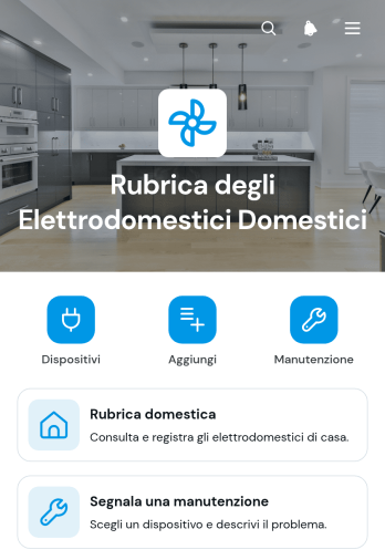 App per l’Elenco dei Dispositivi Domestici