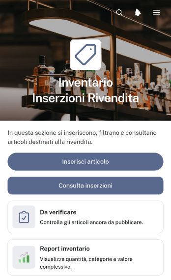 App per l'Inventario degli Annunci di Rivendita