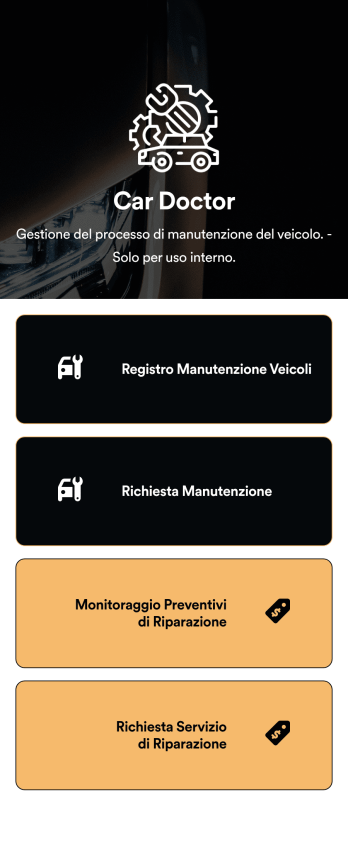 App per Manutenzione Auto