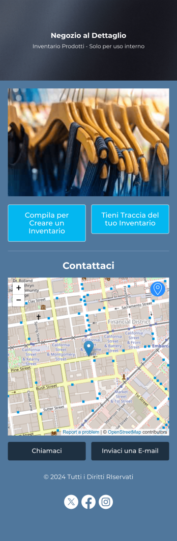 App per Negozio al Dettaglio Template