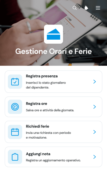 App per Orari e Ferie dei Dipendenti
