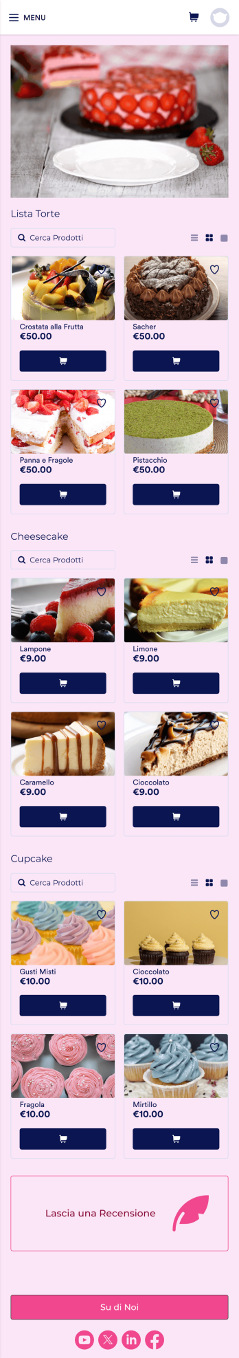 App per Ordinazione Torte Template