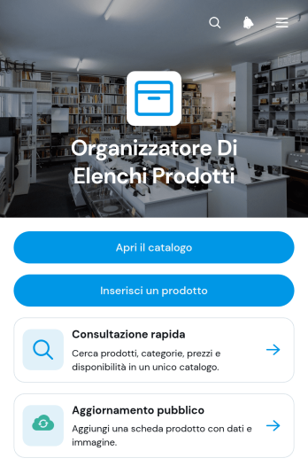 App per Organizzare Elenchi di Prodotti
