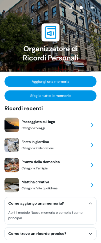 App per Organizzare i Ricordi Personali