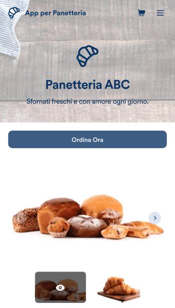 App per Panetteria