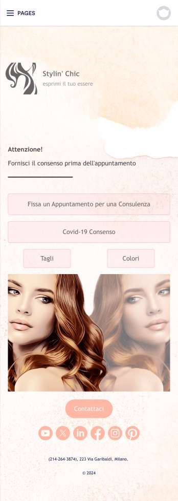 App per Parrucchieri Template