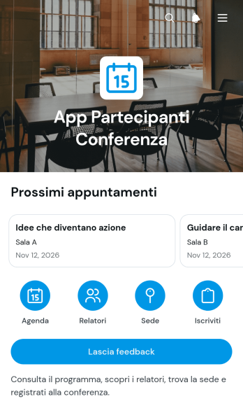 App per Partecipanti a Conferenze