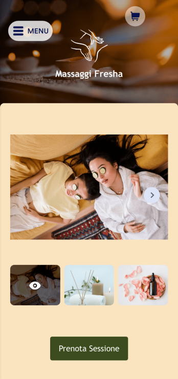 App per Prenotazione Massaggio Terapeutico Template
