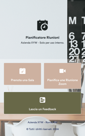 App per Prenotazione Sala Conferenze