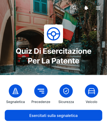 App per Quiz di Esercitazione alla Patente di Guida