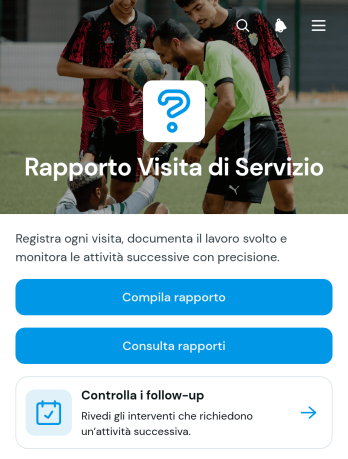 App per Rapporti di Visita di Assistenza