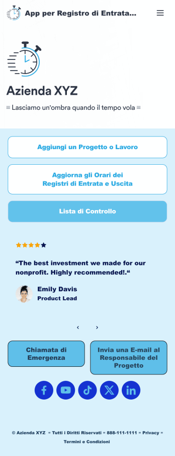 App per Registro di Entrata/Uscita