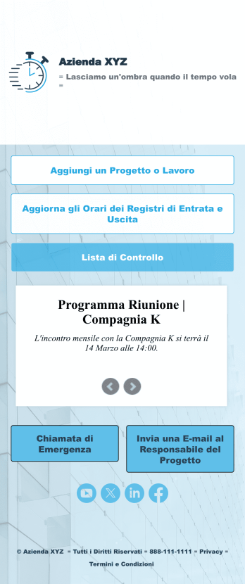 App per Registro di Entrata/Uscita Template