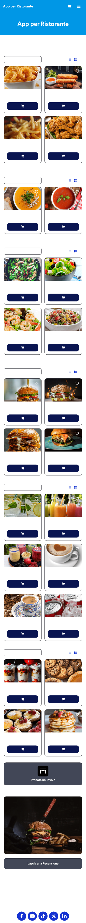App per Ristorante