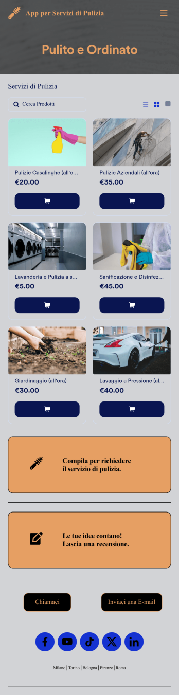 App per Servizi di Pulizia