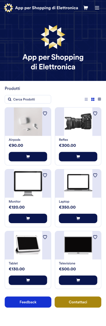 App per Shopping di Elettronica