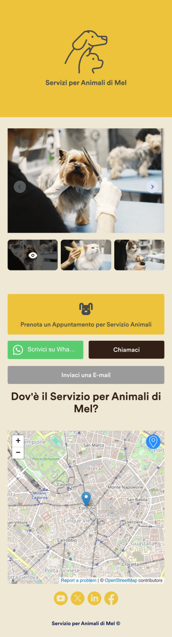 App per Toelettatura Cani Template