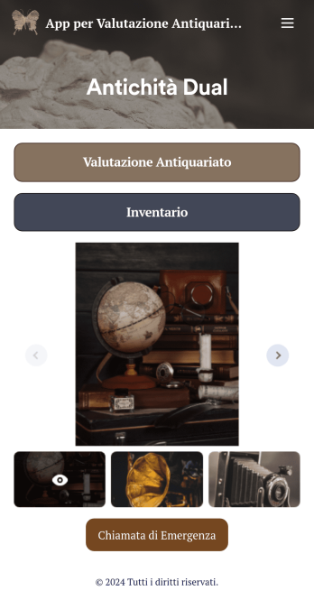 App per Valutazione Antiquariato