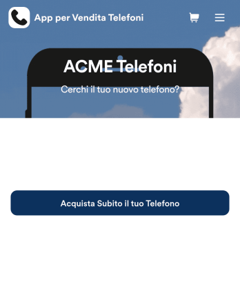 App per Vendita Telefoni