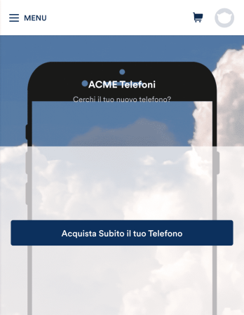 App per Vendita Telefoni Template