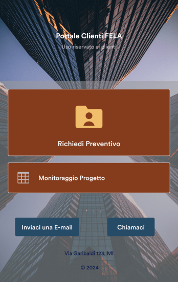 App Portale Clienti Template