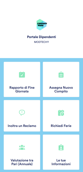 App Portale Dipendenti Template