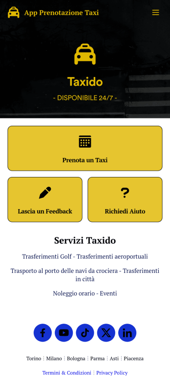 App Prenotazione Taxi