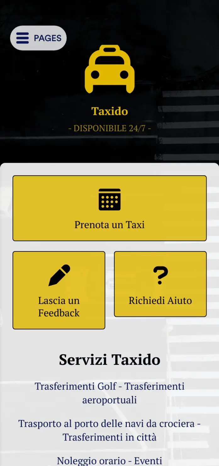App Prenotazione Taxi