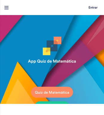 App Quiz de Matemática Template
