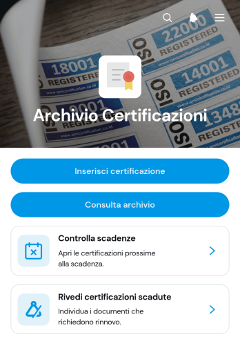 App Registro delle Certificazioni
