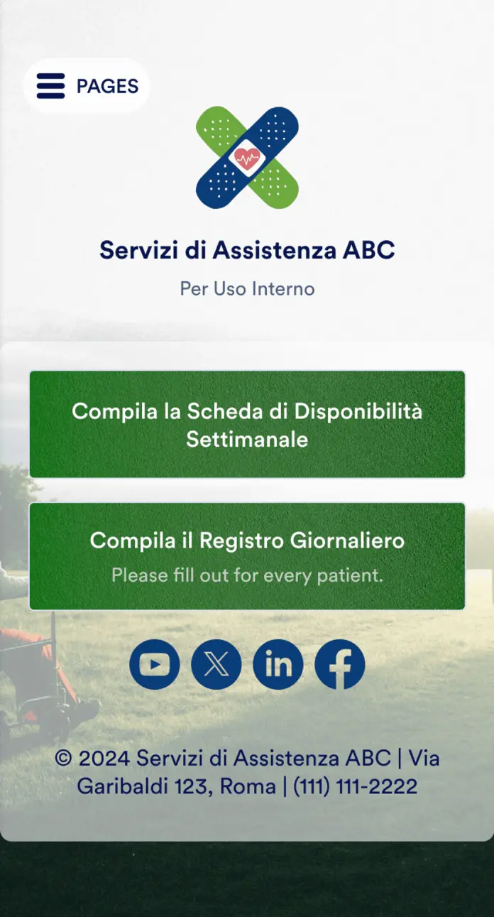 App Registro Giornaliero del Badante