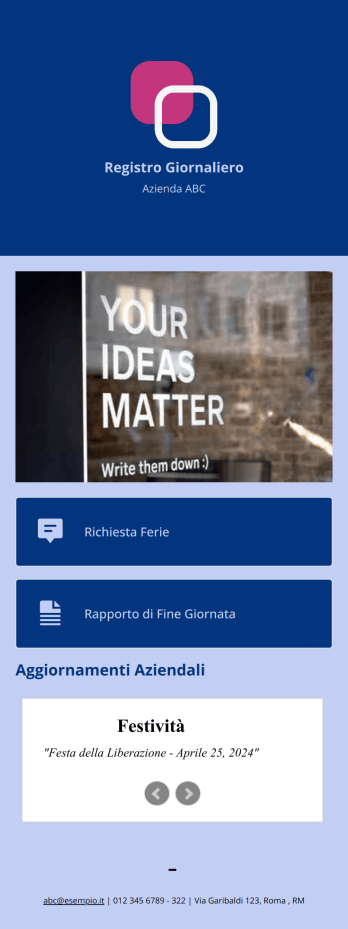 App Registro Giornaliero