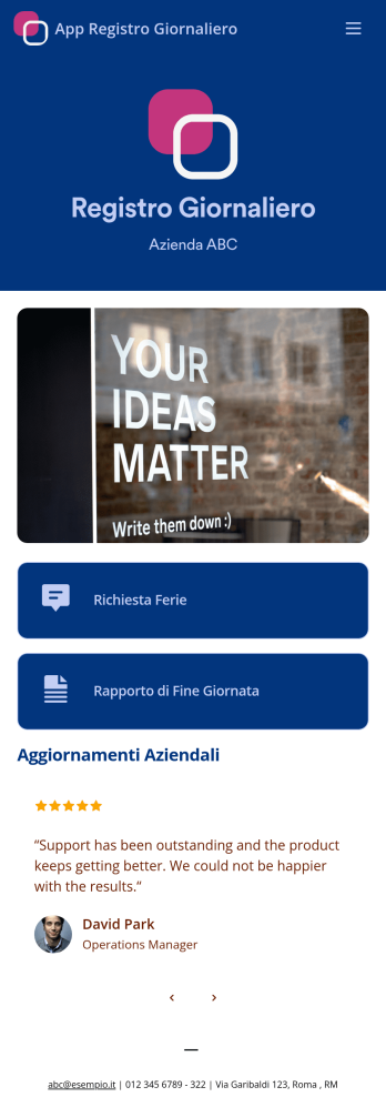 App Registro Giornaliero