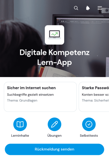 App zum Erlernen digitaler Kompetenzen