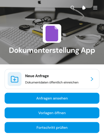App zur Dokumentenerstellung