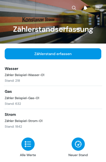 App zur Erfassung von Zählerständen
