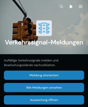 App zur Meldung von Ampelstörungen