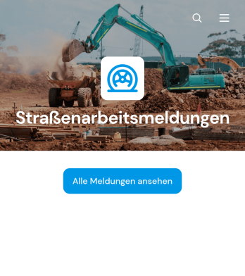 App zur Meldung von Straßenarbeiten