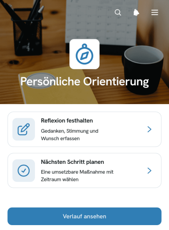 App zur Persönlichen Orientierung